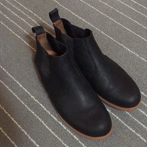 Black Leather Kodiak Ankle Booties